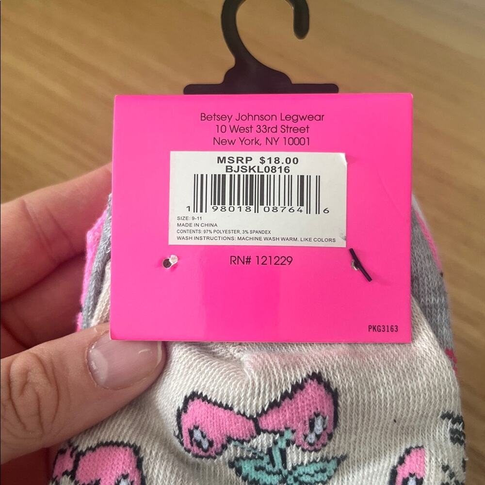Bundle Of Betsy Johnson Socks Shoe Size 5-10 - Picture 6 of 10